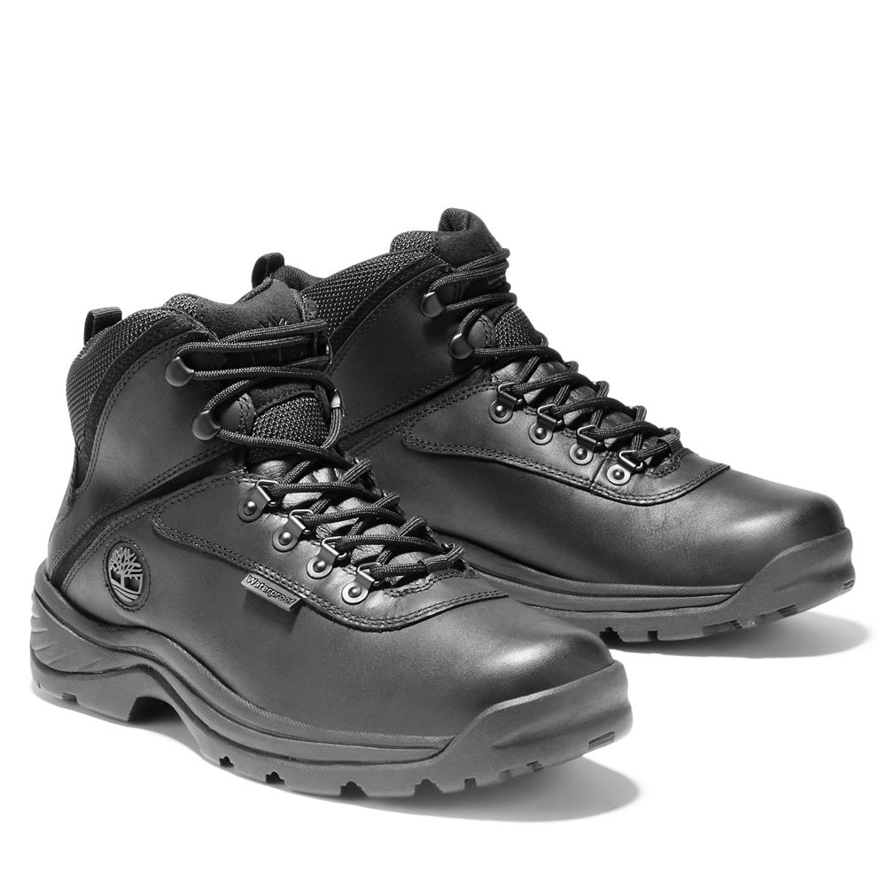 Botas de Montaña Timberland Argentina Hombre - White Ledge Mid Waterproof - Negras - IPAJTL-046